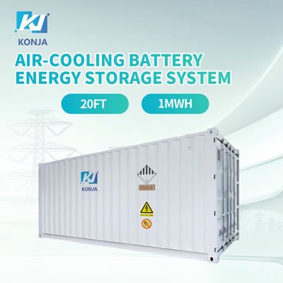 ভালো দাম KonJa এয়ার-কুলিং 20FT 768Vdc 1MWh গভীর চক্র ব্যাটারি শক্তি সঞ্চয় সিস্টেম 400Vac কন্টেইনার ব্যাটারি অনলাইন