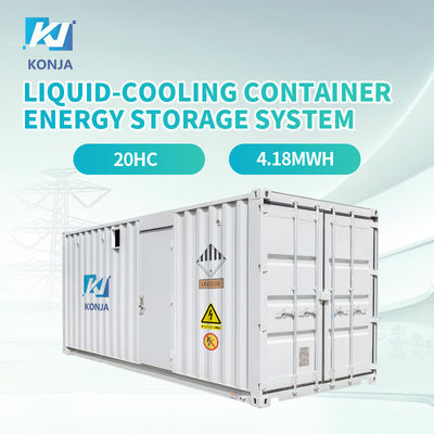 ভালো দাম KonJa 4.18MWh 20FT কন্টেইনার এনার্জি স্টোরেজ সিস্টেম গ্রেড A ব্যাটারি এনার্জি স্টোরেজ কন্টেইনার 1075.2V-1382.4VDC অনলাইন