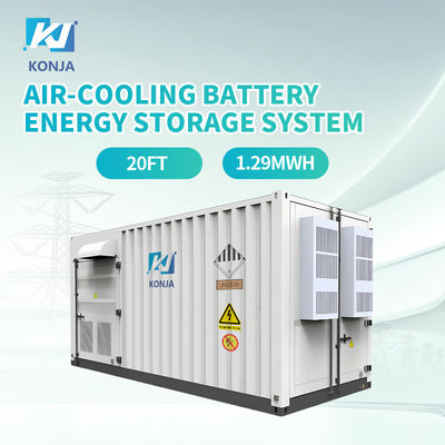 ভালো দাম KonJa এয়ার-কুলিং 20FT 768VDC 1.29MWh গভীর চক্র ব্যাটারি শক্তি সঞ্চয় সিস্টেম 400VAC কন্টেইনার ব্যাটারি অনলাইন