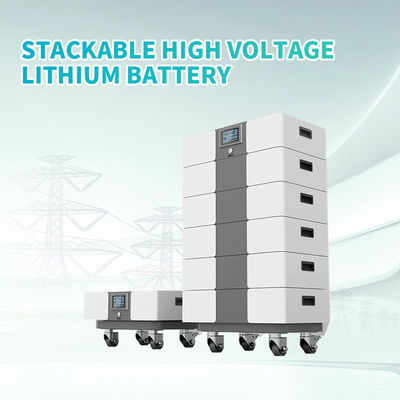 ভালো দাম KonJa 288V 100Ah স্ট্যাকযোগ্য সৌর ব্যাটারি 28.8kWh স্ট্যাকযোগ্য উচ্চ ভোল্টেজ লিথিয়াম ব্যাটারি অনলাইন