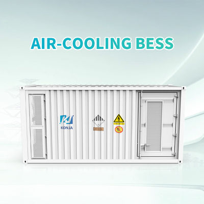 গুণ KonJa এয়ার কুলিং ESS 40FT 2.58MWh 768Vdc গভীর চক্র ব্যাটারি শক্তি সঞ্চয় সিস্টেম 400Vac কন্টেইনার ব্যাটারি কারখানা